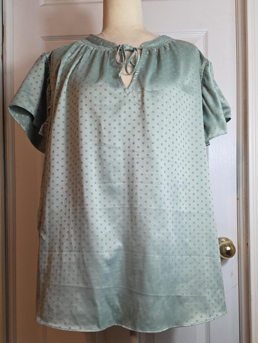 LC Lauren Conrad Swiss Dot Blouse